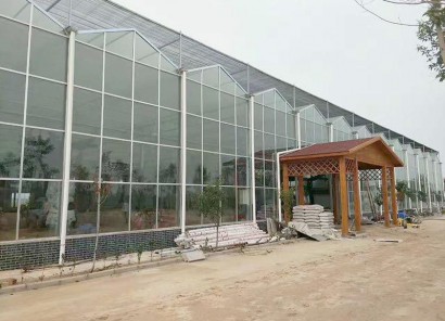 江西省贛州贛縣江口鎮，全玻璃溫室